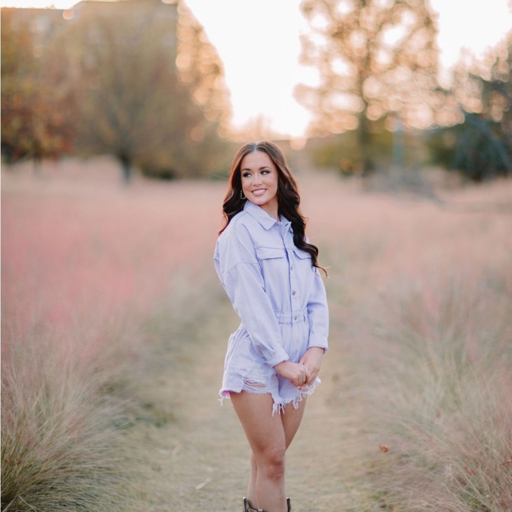 Lavender Denim Jacket